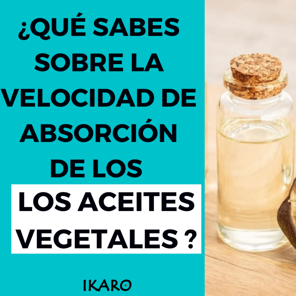 velocidad de absorción de los aceites esenciales