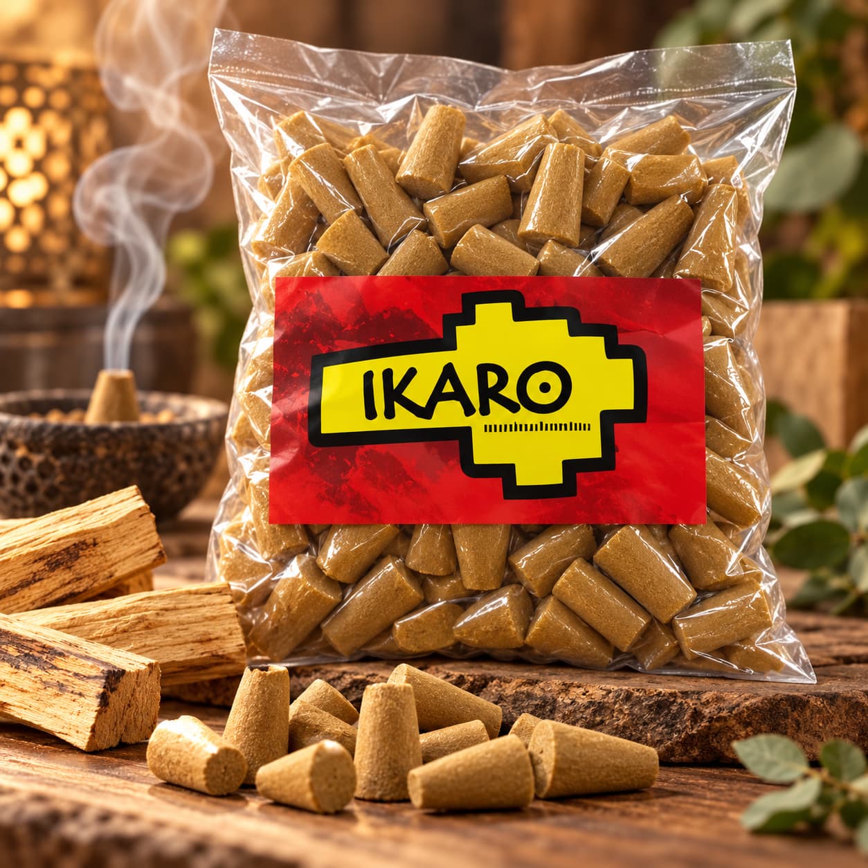 conos de incienso de palo santo pack 100 unidades IKARO