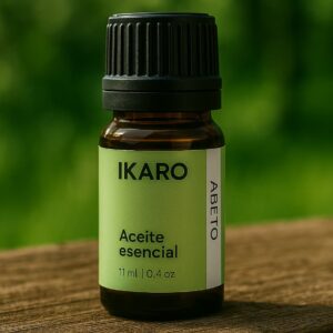 aceite esencial de abeto siberiano 11 ml IKARO, aroma fresco balsámico, respiración clara y relajante
