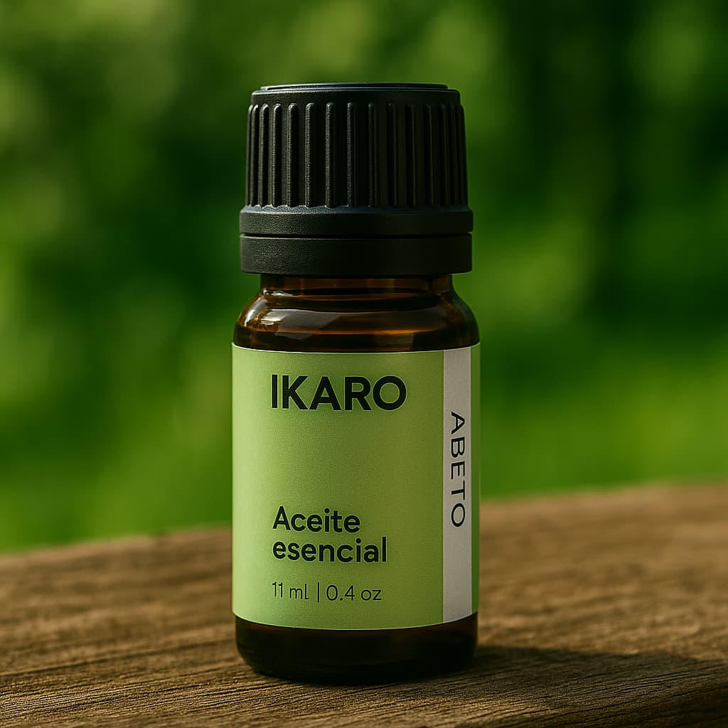 Aceite esencial de abeto siberiano IKARO 11 ml frasco ámbar aroma fresco balsámico