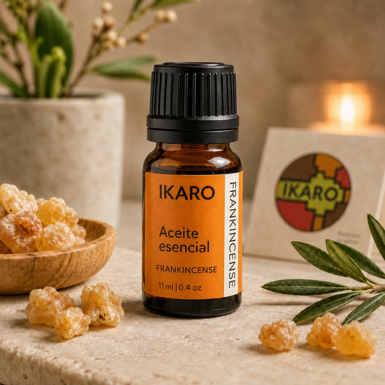 Aceite Esencial de Frankincense IKARO · Boswellia carterii · Frasco de 11 ml