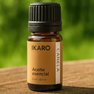 Aceite esencial de canela puro IKARO 11 ml con gotero – beneficios y usos terapéuticos