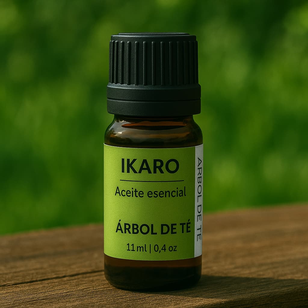 Aceite esencial de árbol del té puro – Tea Tree Oil 11 ml IKARO para piel, uñas y cuero cabelludo