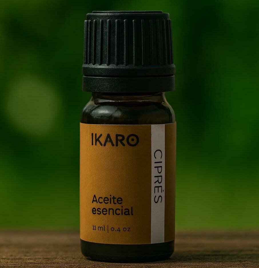 aceite esencial de ciprés 11 ml puro IKARO para respiración, circulación y piel