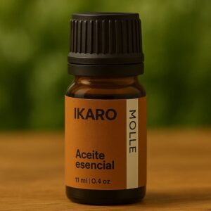 aceite esencial de molle 11 ml puro para dolor, respiración y cuidado capilar – IKARO