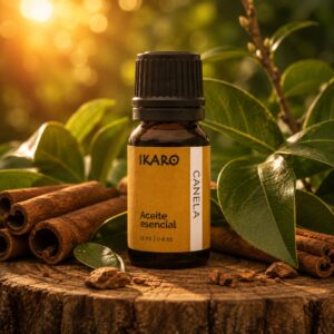 Aceite esencial de canela puro IKARO 11 ml con gotero – beneficios y usos terapéuticos