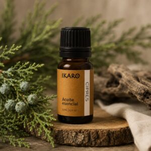 aceite esencial de ciprés 11 ml puro IKARO para respiración, circulación y piel