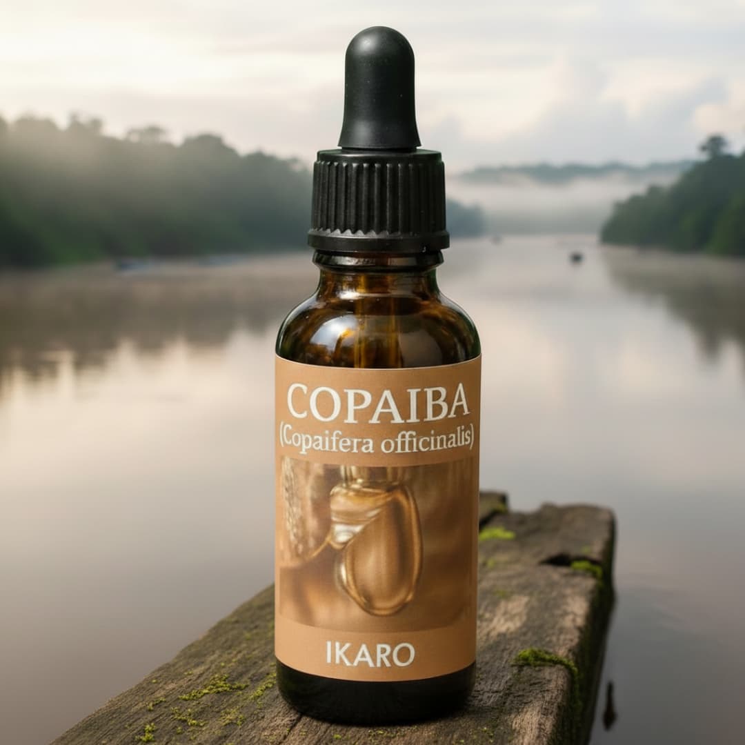 Aceite de copaiba Copaifera officinalis IKARO 30 ml – oleorresina amazónica 100% pura, Lima Perú