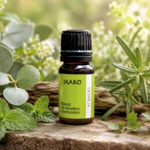 DESPEJA aceites esenciales para vías respiratorias – frasco ámbar 11 ml con menta, hierba buena, eucalipto y romero