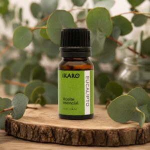Aceite esencial de eucalipto frasco ámbar 11 ml – Eucalyptus globulus 100% natural para aromaterapia y uso en difusor