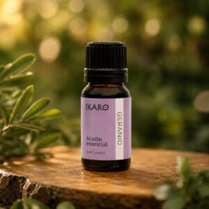 aceite esencial de geranio puro 11 ml – beneficios hormonales, piel y bienestar