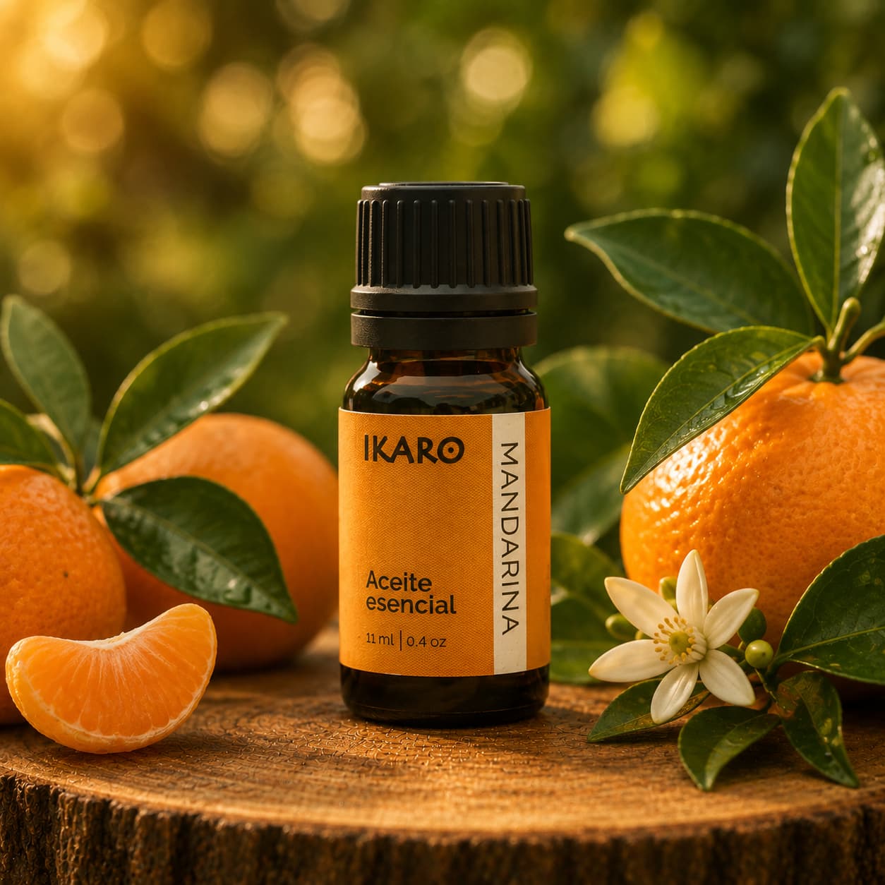 aceite esencial de mandarina 11 ml relajante y cicatrizante – IKARO
