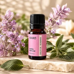 Aceite esencial de salvia romana IKARO 11 ml – equilibrio hormonal y relajación natural