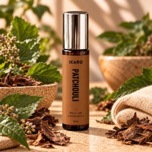 El Roll-On de 10 ml de Patchouli de IKARO te ofrece una forma fácil y efectiva de incorporar la aromaterapia a tu rutina diaria. Con aceite esencial de Patchouli diluido en aceite de jojoba, este producto es ideal para su aplicación tópica, especialmente en momentos de ansiedad, estrés o dificultad para concentrarse.