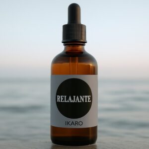 Aceite relajante IKARO 100 ml para masajes y sueño reparador con lavanda, naranja y patchouli
