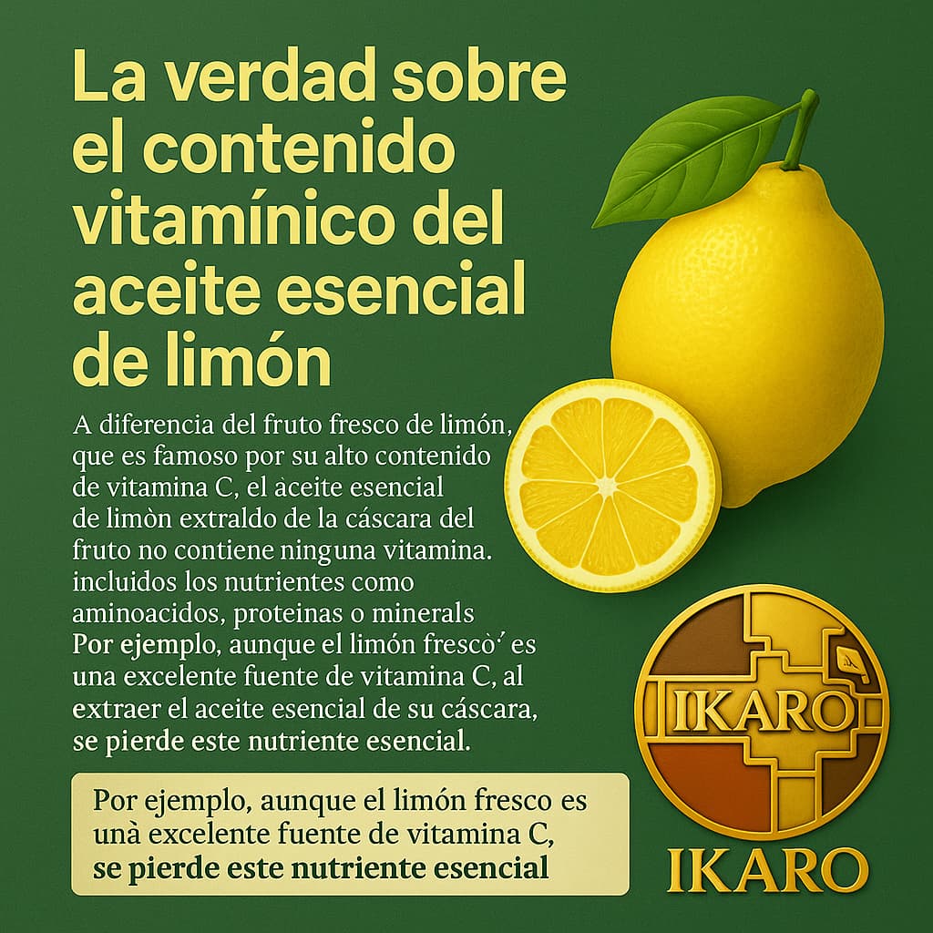 Aceite esencial de limón vitamina C mito aclarado
