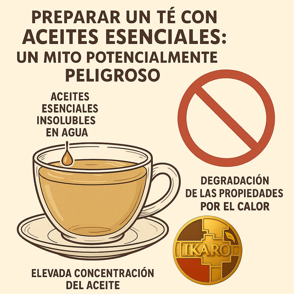 té con aceites esenciales mito o realidad - IKARO Aromaterapia