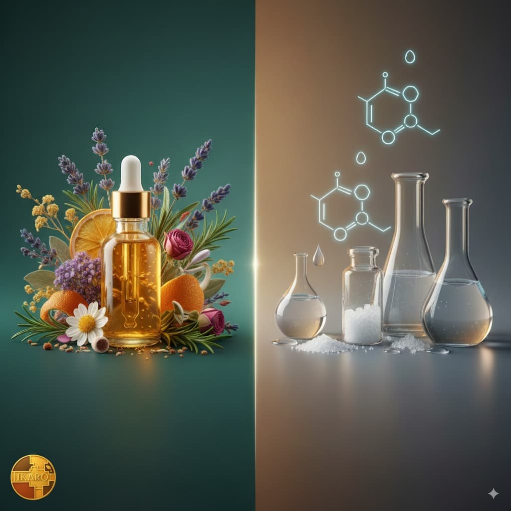 Aceites esenciales completos vs aislados: sinergia molecular y seguridad terapéutica