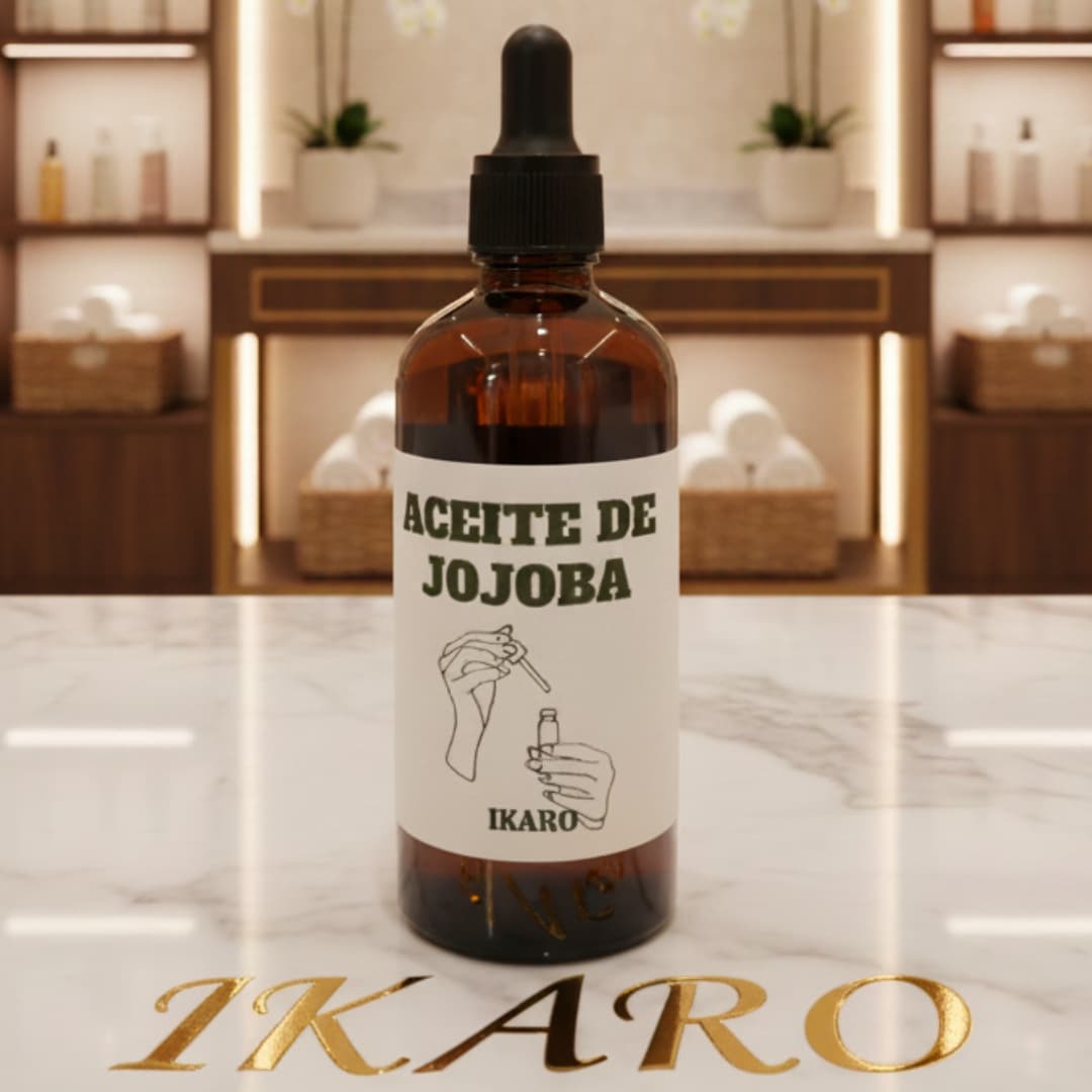 Aceite de jojoba 100 % puro y natural. Hidrata, regula el sebo, repara piel y cabello sin dejar sensación grasa. Ideal para todo tipo de piel. Envío a todo el Perú.