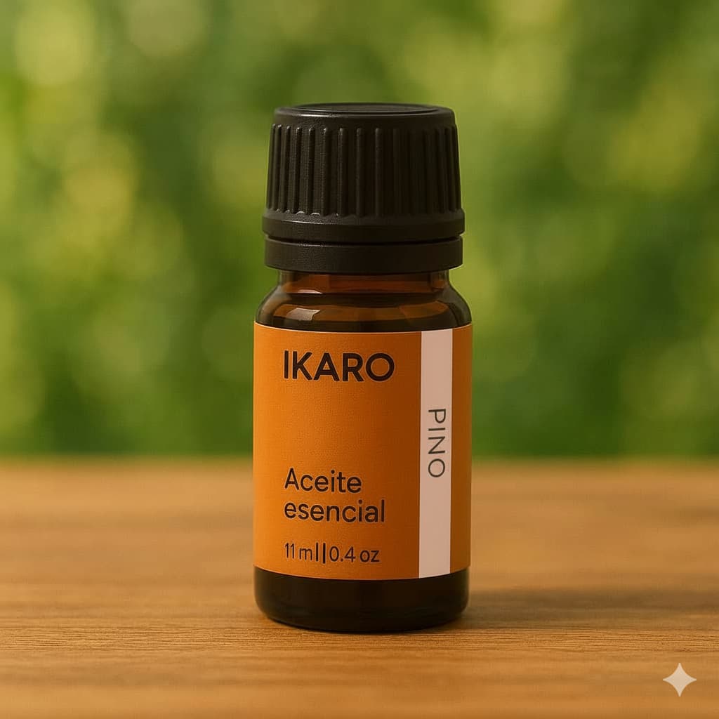 Aceite esencial de Pino (Pinus sylvestris) – 10 ml Aceite esencial de pino IKARO 100% puro 10 ml – respiratorio, antiséptico y revitalizante