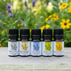 set iniciante aromaterapia , 5 aceites esenciales de 5 ml , ikaro.pe