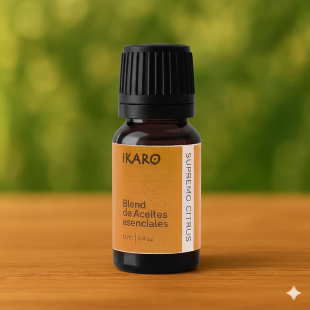 Supremo Citrus IKARO – mezcla cítrica de aceites esenciales (pomelo, naranja, mandarina, limón) para energía y claridad