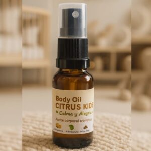 Citrus Kids – Aceite corporal infantil calmante con naranja dulce y bergamota de IKARO Aromaterapia
