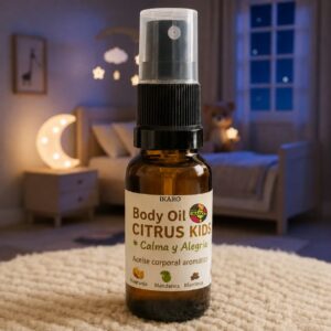 Citrus Kids Guardián de Luz, aceite corporal infantil con naranja dulce y bergamota de IKARO