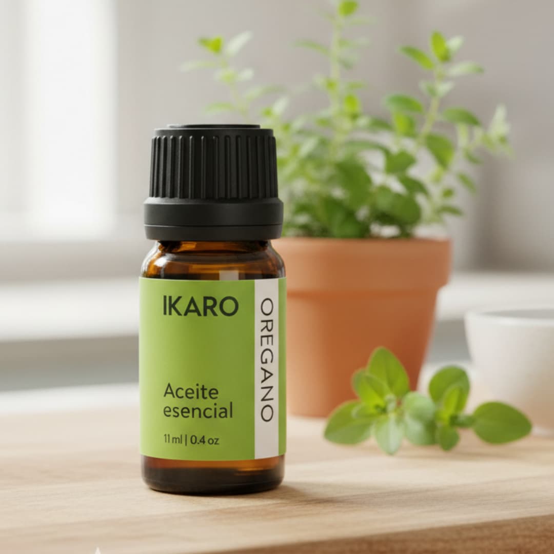 Aceite de orégano y aceite esencial de orégano IKARO 11 ml – 100% puro, Origanum vulgare, Lima Perú