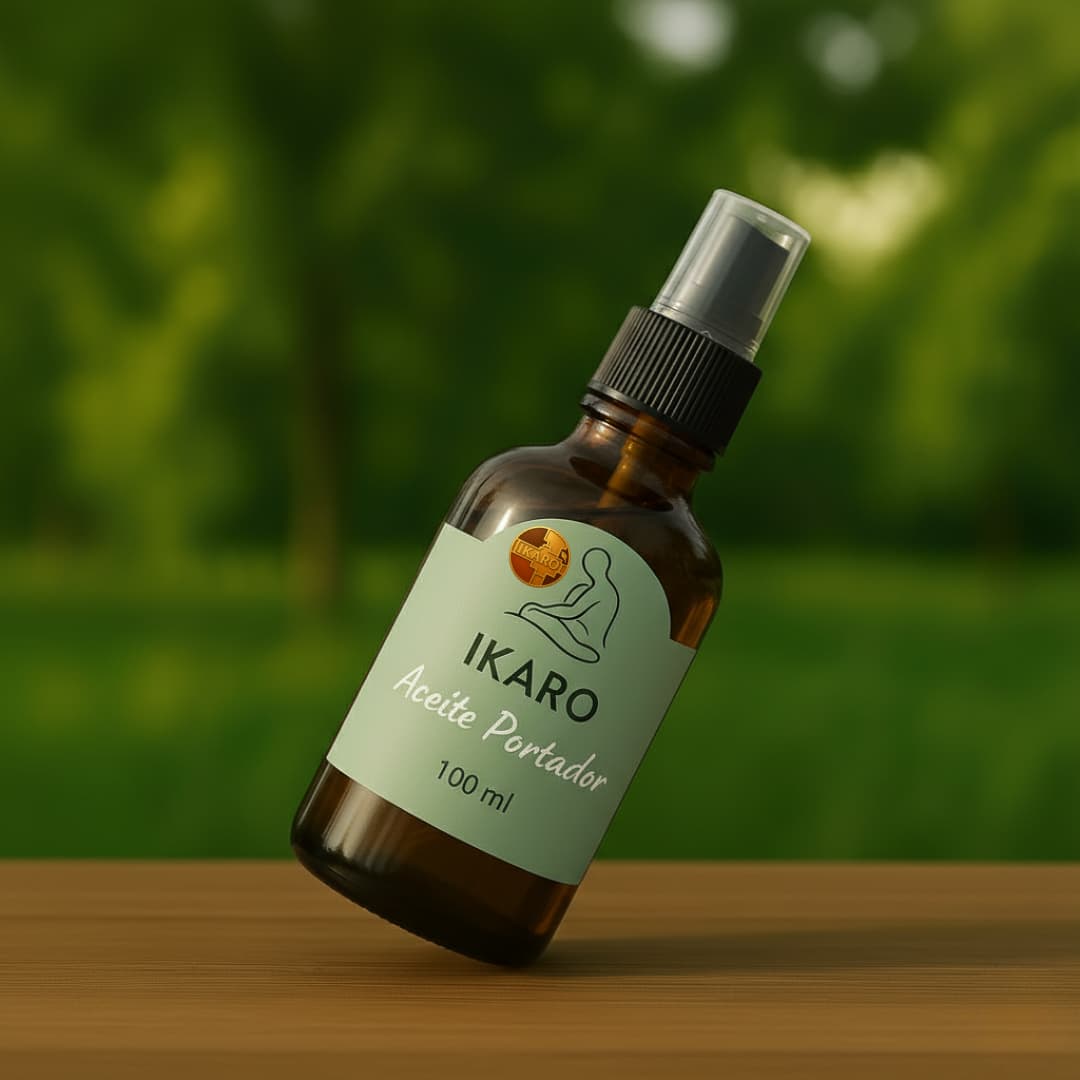 Aceite base vegetal IKARO 100 ml para diluir aceites esenciales y masajes