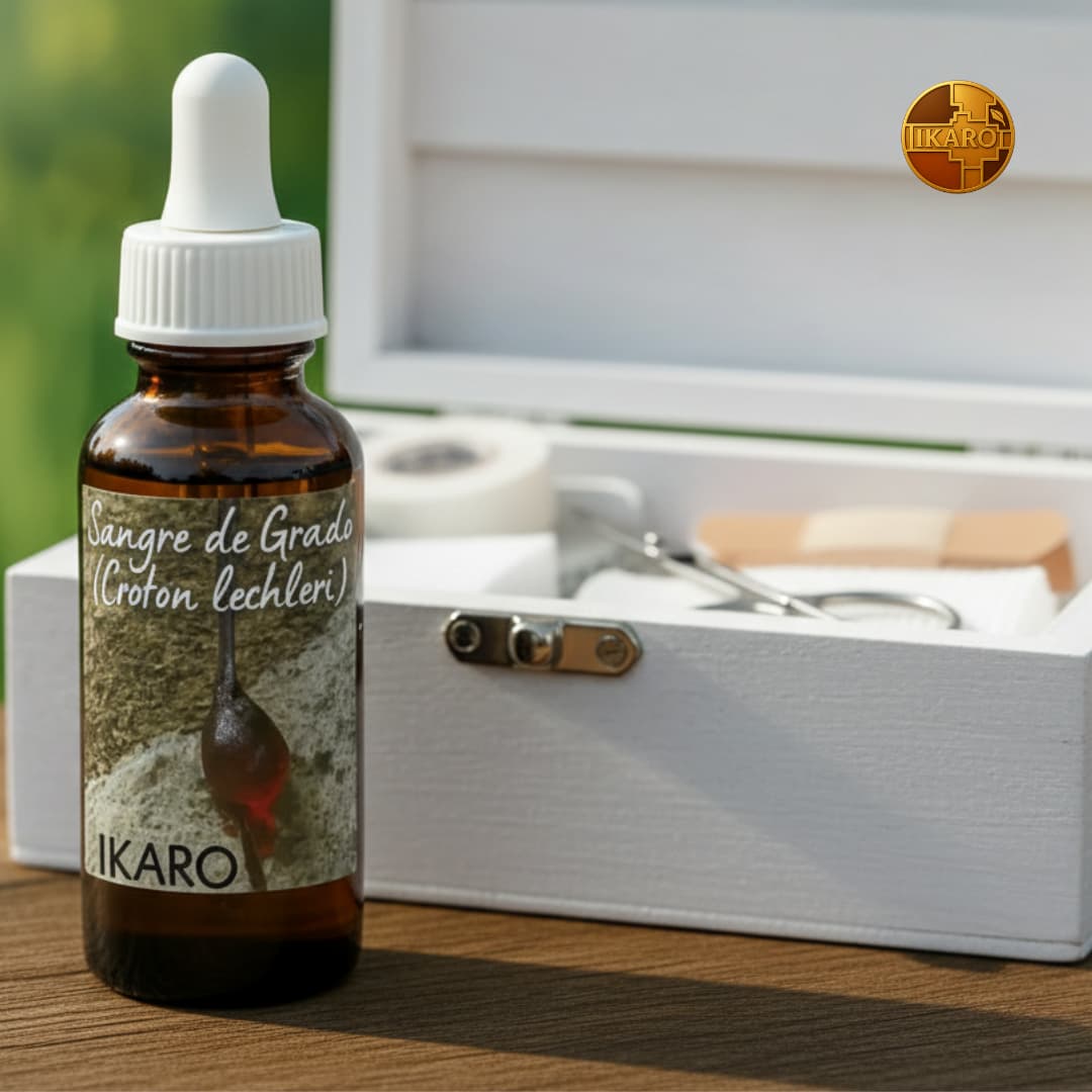 Resina sangre de grado IKARO 30 ml (sangre de drago pura Croton lechleri) – cicatrizante, acné, heridas, marcas, Lima Perú
