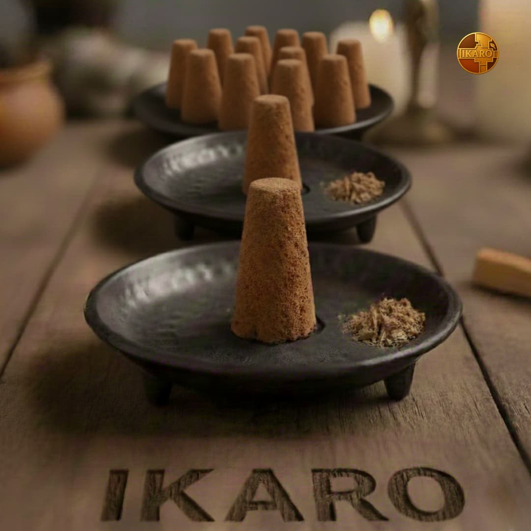 Conos de incienso de palo santo x100 IKARO en bolsa sellada al vacío