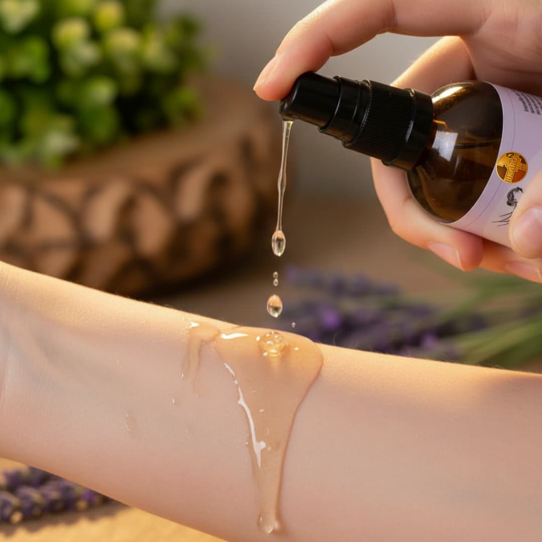 Aplicación de aceite de lavanda para masajes IKARO