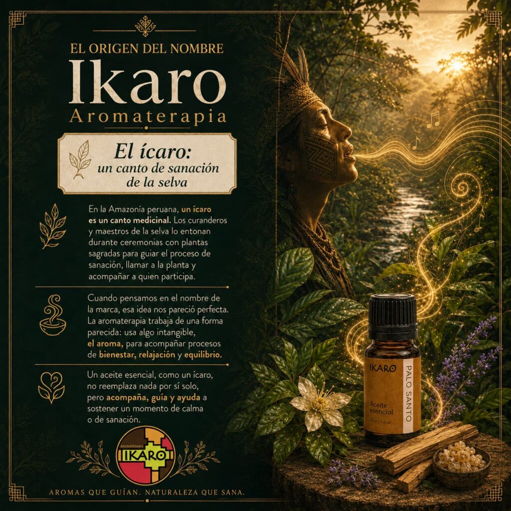 En la Amazonía peruana, un ícaro es un canto medicinal. Los curanderos y maestros de la selva lo entonan durante las ceremonias con plantas sagradas para guiar el proceso de sanación, para «llamar» a la planta y acompañar a quien participa.
