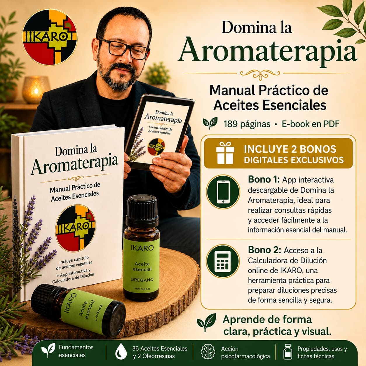 Domina la Aromaterapia : Manual práctico de Aceites Esenciales - Imagen 2
