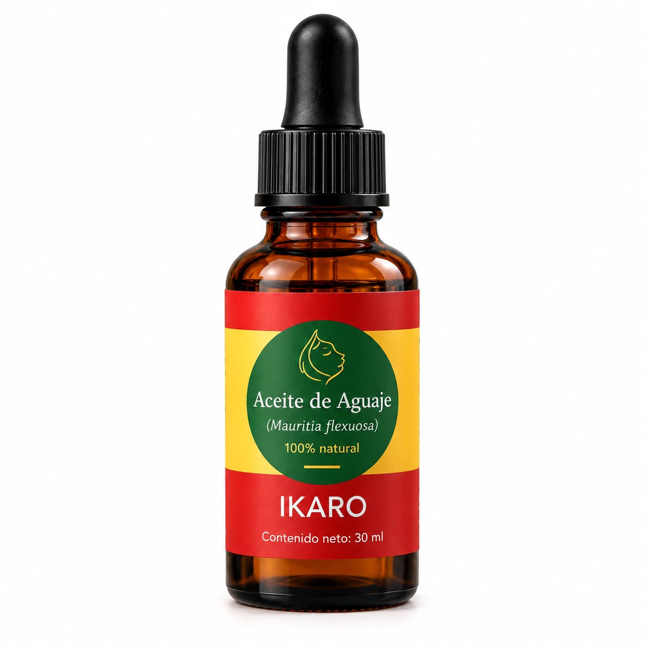 Aceite de Aguaje IKARO 30 ml prensado en frío para piel y cabello