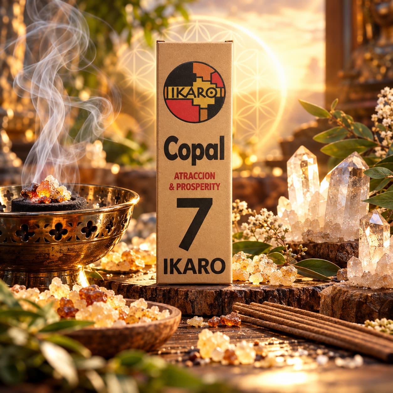 Incienso de Copal Peruano natural IKARO en varillas artesanales
