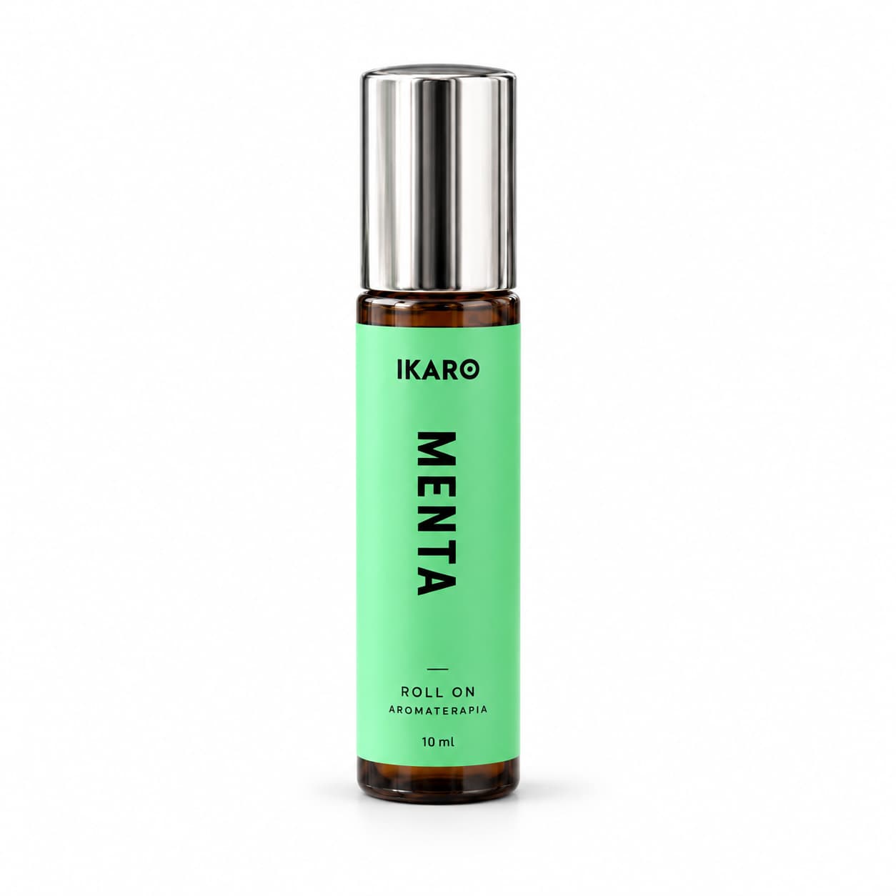 Roll-On de Menta IKARO de 10 ml con aceite esencial de Mentha piperita y aceite de jojoba