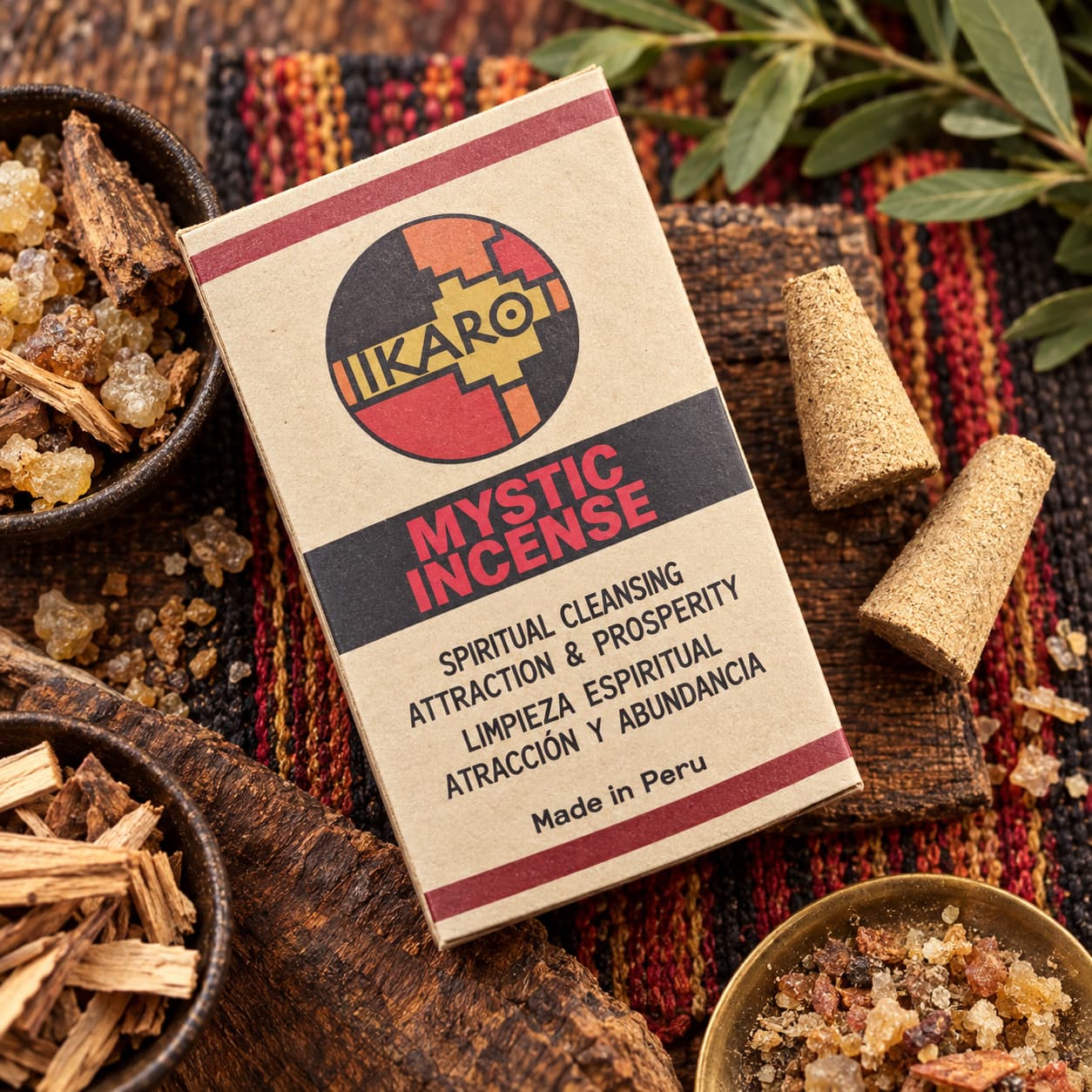 Ritual con Conos de Incienso de Palo Santo Místico IKARO