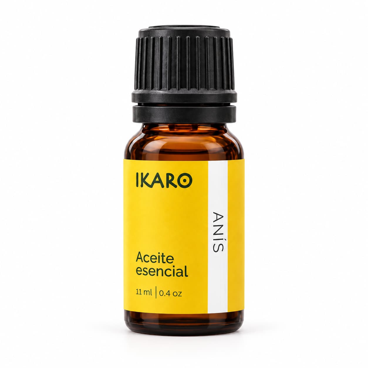 Aceite esencial de anís IKARO de 11 ml en frasco ámbar con gotero