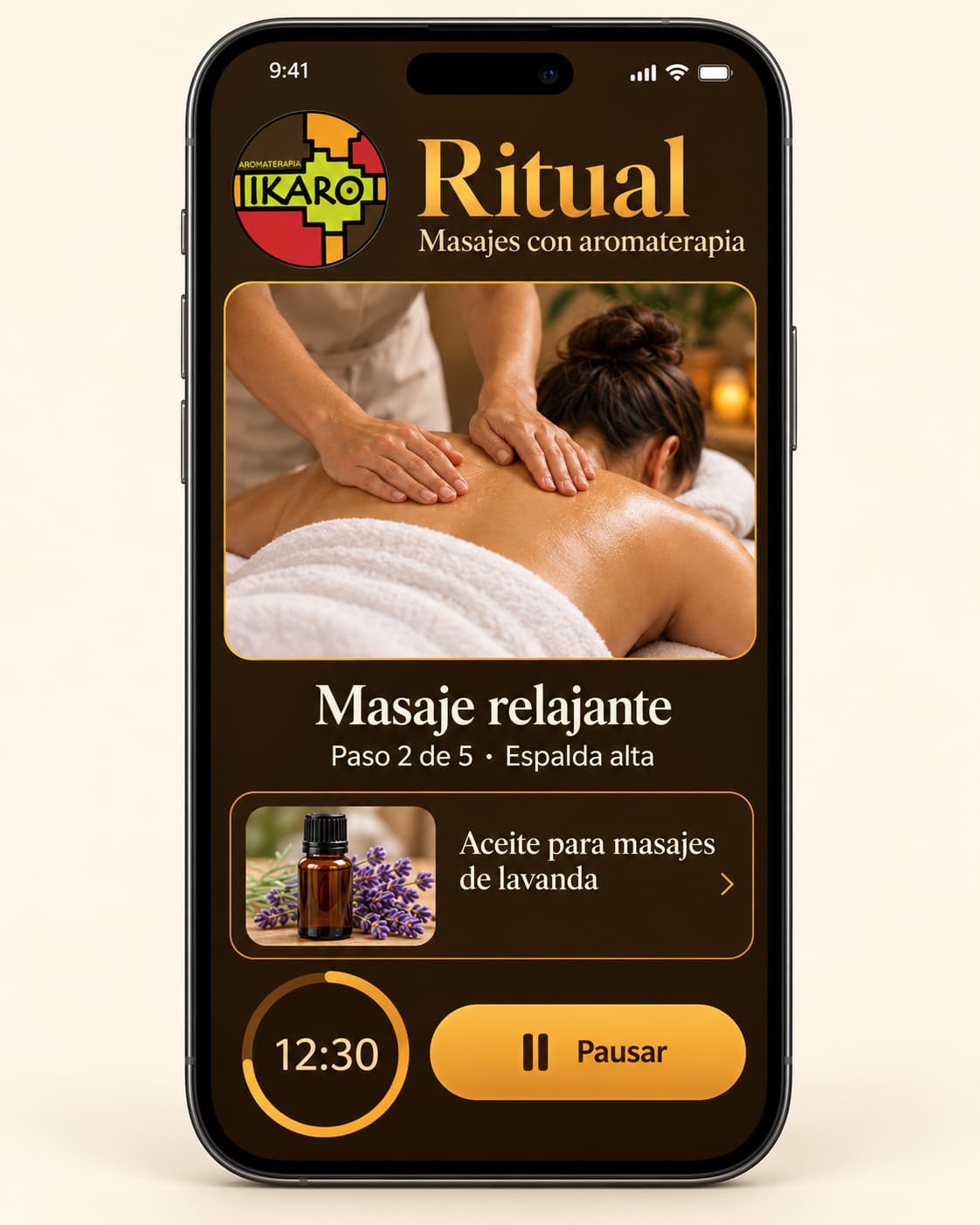Ritual de masajes - guía gratuita IKARO